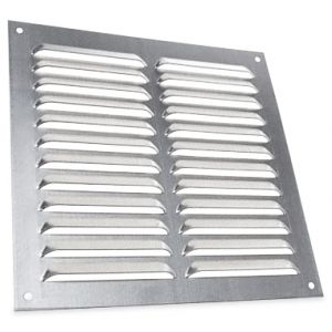 Aluminium schoepenrooster opbouw 250 x 250mm - ALU (1-2525A)