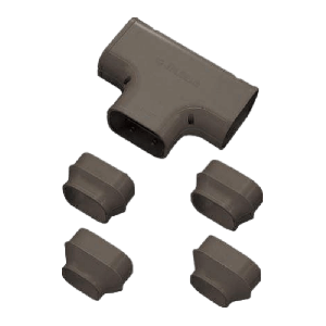 Airco t-stuk | bruin